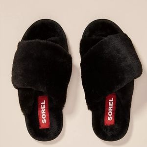 Sorel Mail Run black slippers
